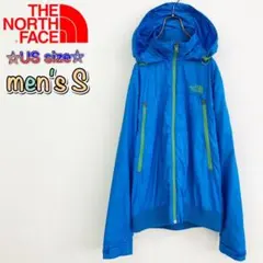 ノースフェイス US規格 マウンテンパーカー ブルー メンズM