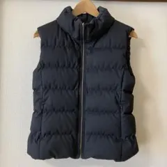 プラステ PLST ネイビー リバーシブルダウンベスト フード無し
