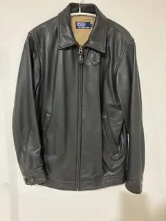 【希少】Ralph Lauren 牛革　レザージャケット　シングル 2025年最新】Ralph Lauren メンズ レザージャケット・ライダース