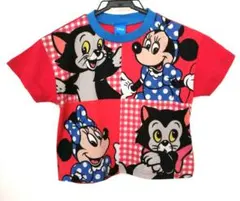 ディズニー　ミニーマウス　フィガロ　ネコ　半袖　Tシャツ　チマジロのサムネイル
