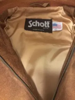 ◎ Schott スエード レザージャケット MA-1 ボンバージャケット Schott スエード レザージャケット MA-1 ボンバージャケット
