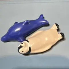 動物デザインの陶器製箸置き