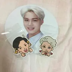 EXO KAI BAEKHYUN 公式 シール 非売品 団扇 セット