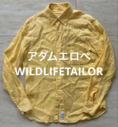 アダムエロペ購入　WILDLIFETAILOR 麻長袖シャツ イエローのサムネイル