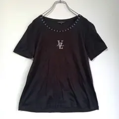VALENZA SPORTSラインストーン 半袖Tシャツ ブラック 44 - メルカリ