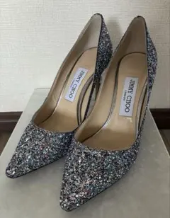 JIMMY CHOO グリッターパンプス ハイヒール - メルカリ