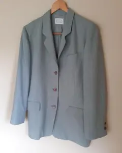 Ballsay バブル時代のレトロなグレーグリーンのレディースジャケット