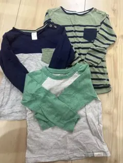 長袖カットソー 3枚セット 100