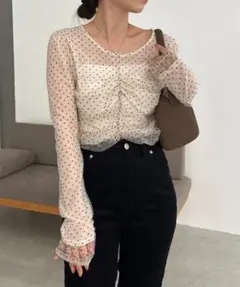 美品】HYEON ヘヨンsheer tops 