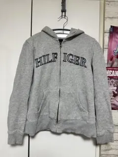 TOMMY HILFIGER グレー フルジップパーカー