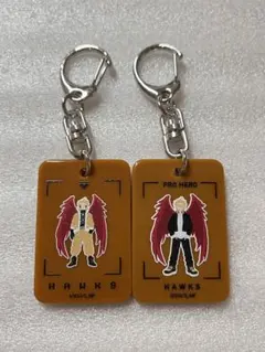即購入可　ヒロアカ　ホークス　トレーディングカラーキーホルダー　2点　ロフト