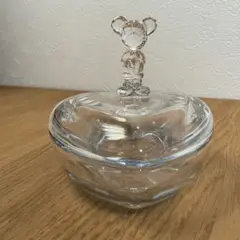 ミッキーマウス　ガラスの小物入れ
