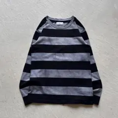 00s~ agnes b. border l/s ボーダー ロンt 黒 グレーのサムネイル