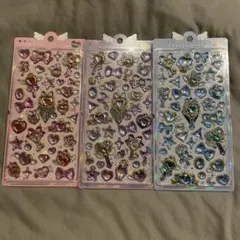 ボンボンドロップシール　マジカル　ピンク　パープル　ブルー　紫　水色