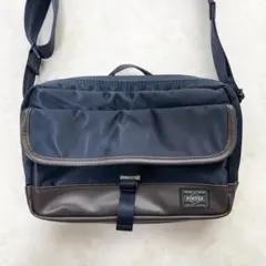 新品 PORTER ムース ショルダーバッグ （S）ネイビー 布タグ - メルカリ