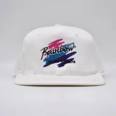 90s ダイナー 企業ロゴ ビンテージ キャップ トラッカー ホワイト