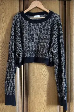 LOWRYS FARM クロップドニットセーター