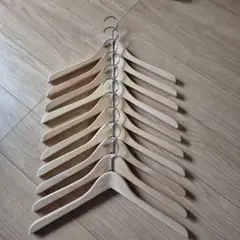 IKEA 木製衣類ハンガー 10本セット