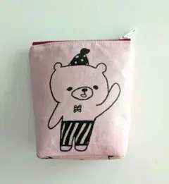 ハンドメイド★マチ付きマルチポーチ★くまちゃん柄