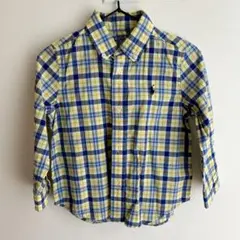 【美品】ラルフローレン キッズ 長袖 チェックシャツ