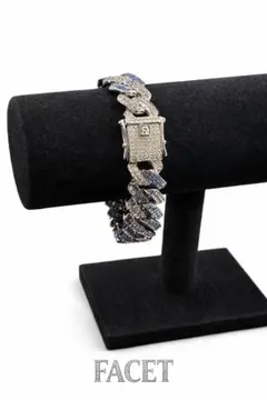 カ*ー様 マイアミキューバンチェーン ブレスレット ジルコニア ノーブランド