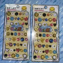 カミオジャパン プチドロップステッカー スマイリー ニコちゃん シール 2枚のサムネイル