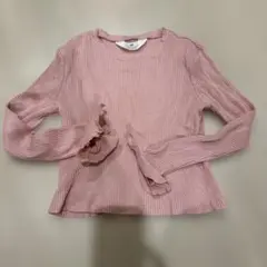 H&M 長袖カットソー ピンク 140cm