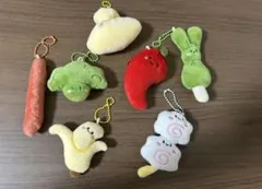 バラ不可 新品未使用 ミニチュア キーホルダー 7点セット