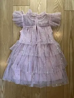 ピンク チュールドレス フリル付き 120cm