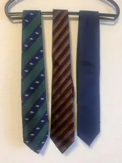 【美品】dunhill入り ネクタイ3本セット ストライプ 無地