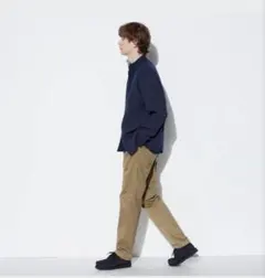 ユニクロ　UNIQLO　レギュラーフィットチノ 34 BROWN　W82