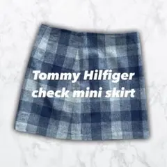 美品 トミーヒルフィガー Tommy チェックスカート ミニスカート