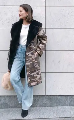 LASUD MILITARY ラシュッド ファーフーデッドボアコート ヤマダヤ