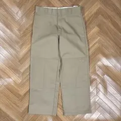 W30L27実寸 ダブルニーワークパンツ ベージュ ディッキーズ 85283KH