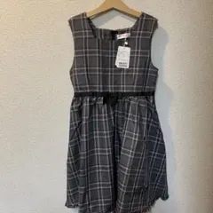 MEZZO PIANO チェック柄ワンピース 140 メゾピアノ