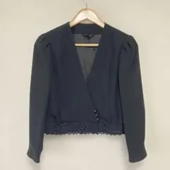 礼服 フォーマルジャケット レース ノーカラー ボレロジャケット 日本製 M