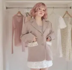 muguet テーラードジャケット muguet（ミュゲ）の「side slit spring jacket（テーラード