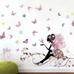 ウォールステッカー　妖精　リメイク　部屋　インテリア　シール ys4