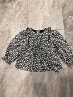 ZARA チェック柄フリルシャツ 18-24ヶ月