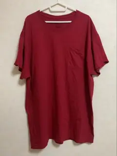 フルーツオブザルーム　 Tシャツ　半袖　2XL レッド系　胸ポケット付き
