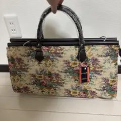 【新品タグ付き】ボストンバッグ ゴブラン織　旅行バッグ