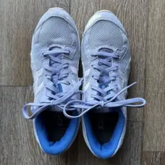 ASICS キッズ スニーカー22.5cm/薄紫　パープル　ブルー