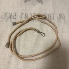 ベージュ ナイロンショルダーストラップ