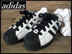 新品 アディダス スーパースター II レザー スニーカー 白/黒 27.0 ②