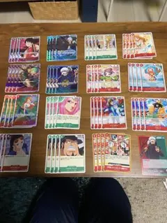 ワンピースカード　赤緑ローデッキ　パーツ　全61枚