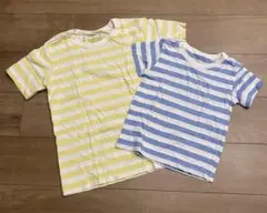 無印良品　ボーダー柄 半袖Tシャツ 150 110 2枚セット