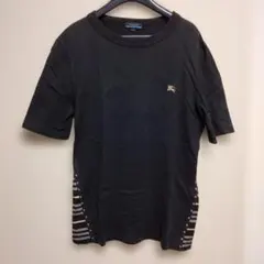 Burberry BLUELABELメンズブラック Tシャツ Lサイズ
