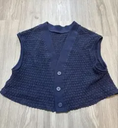 ニットベスト ボタン付き