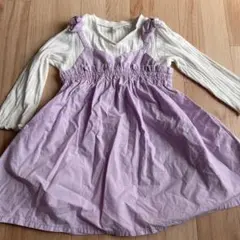 アプレレクール　ラベンダーワンピース80