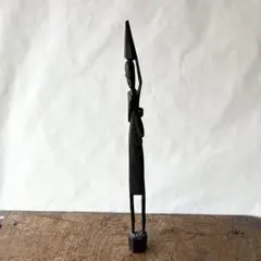 アフリカンアート 木製彫刻 約39cm 黒 オブジェ　レトロ　ビンテージ　置物